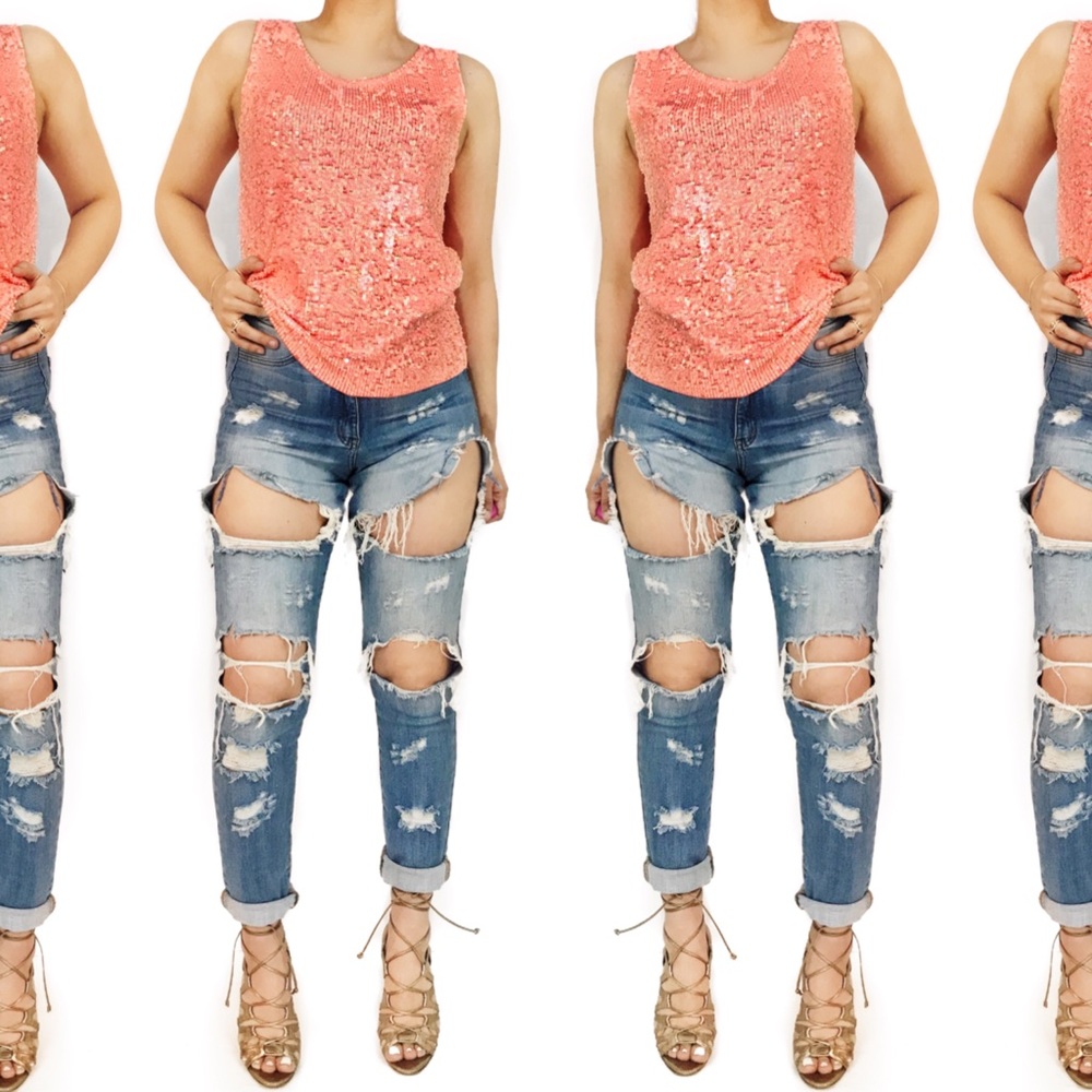 J crew sequin tank - Picture 3 of 6
